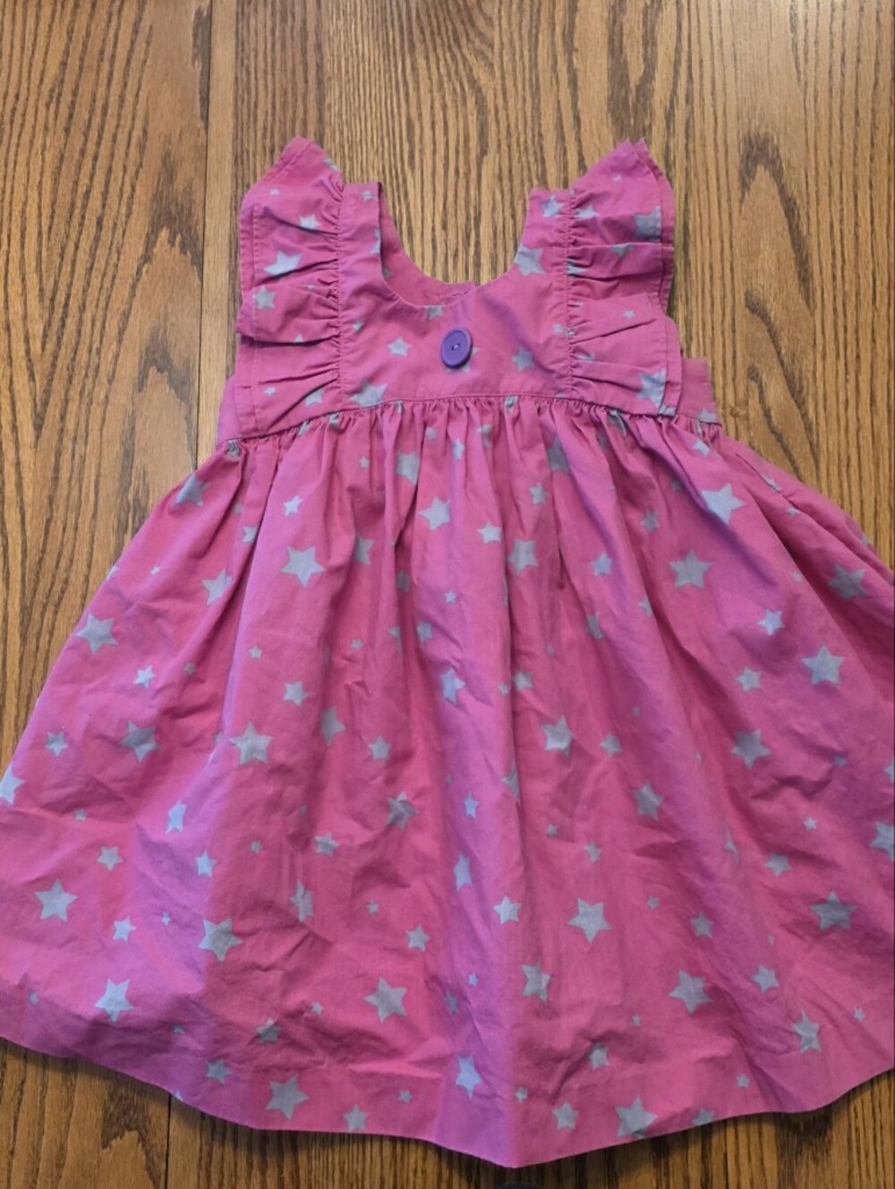 Eleanor Rose 3/4 3t 4t Pink Star Print Dress
